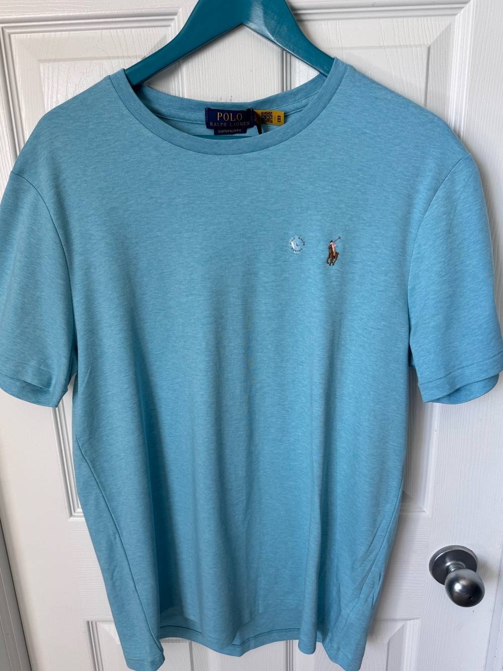 NWT Mens Polo Ralph Lauren Classic Cotton T Shirt Size Large Slim Fit Brand NEW